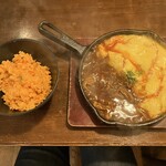 たまにわ - ハヤシソースがけオムライス