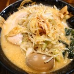 北海道らーめん 龍源 - 味噌ラーメン  ネギ+卵トッピング