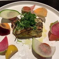 Lien - 北海道産ホタテ　牡蠣　海老の温製テリーヌ