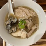 鶏ラーメン 福如雲 - 琥珀しじみ鶏ラーメン
