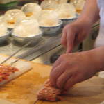 お料理 佐藤 - エビ頭は、炙って