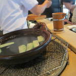 お料理 佐藤 - 続いて茄子湯引き