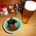 お通し　エビスの生