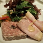 ヌガ - 相方が頼んだ前菜、ハムもパテカンも美味しかった