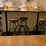 ショーグンバーガー - 奥にカウンター、テーブル席4つほど。広くは無いです。