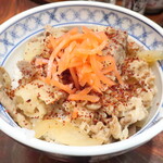 養老乃瀧 - 養老牛丼 ※七味唐辛子かけ，紅生姜のせ