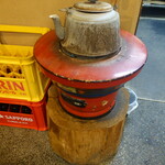 福島屋 - 年季の入った燗付け場です