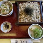 Hieisanroku Tsurukisoba - 盛りそば、かやくご飯