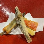 界 松本 - 稚鮎の揚げ物