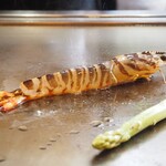 鉄板焼 ステーキ ぼんて - 車海老の鉄板焼