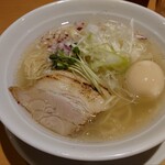 Toriichi Denshou Yasumori Shouten - 貝出汁（塩）ラーメン