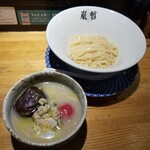 ラーメン巌哲 - 地蛤のヴィシソワーズ風冷やしつけ麺