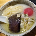 ラーメン巌哲 - 地蛤のヴィシソワーズ風冷やしつけ麺