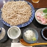 手打ち蕎麦 太古福 - 蕎麦と小ネギトロ丼♪