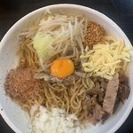 まるぶし　とんや - まぜ豚そば中盛り