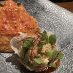 マジカメンテ - ズワイガニ、クスクス、ロマネスコ　パプリカソース