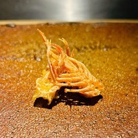 天ぷらあら木 - 海老の足