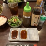 焼肉 千屋牛 - みそだれやぽんず、塩で美味しく！サラダも付いてます。