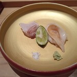 鮨 さかい - 垢穢と石陰貝