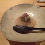 鮨 さかい - 赤海胆のジュレ掛け