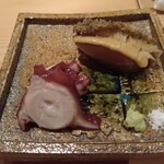 鮨 さかい - 蒸し鮑と煮蛸