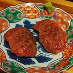 牛肉卸問屋直営 焼肉ホルモン八重山おときち - 炙り肉寿司