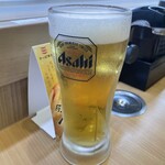 かっぱ寿司 - 『アサヒスーパードライ(生ビール中)』