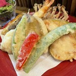 Kome To Tempura Yuuyuu - お任せ天ぷらごはん（海老･鱧･とり天･鱚･お野菜）