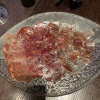 バル デ エスパーニャ ムイ 名古屋ミッドランド店 - ハムの盛り合わせ