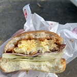 からつバーガー - こんがりと焼けたバンズが美味い！