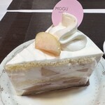 MOGU kyoto - 桃のショートケーキ(2023年8月)