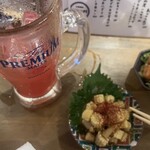 大衆酒場 サカラバ 天満店 - 初のヤングコーンナムル。お通しも美味