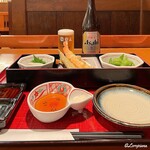 杵屋 盛岡站Fesan店 - 中瓶啤酒與微醺套餐的小菜