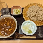 吉祥庵 - カレー丼ともりそば¥950-