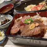 うえだや - 飛騨牛ステーキ重１７８０円