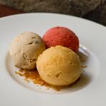 Assortment of 3 types of homemade Gelato