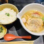 麺処 銀笹 - 「塩ラーメン」と「鯛飯」のセット