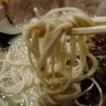 らーめん暖 - 麺上げ