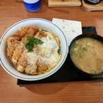 Katsuya - 竹カツ丼¥594＆とん汁¥165