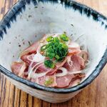 Scallion tongue with salt and lemon