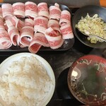 214271346 - 黒毛和牛コウネ焼きランチ(肉2倍)@1,280円