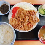 大沢食堂 - 料理写真:焼肉半ライス　850円