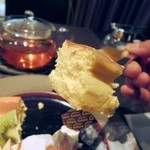 クィーンカフェ - ベイクドチーズケーキ。