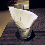 クィーンカフェ - ナフキンも、取りやすい配置です。