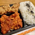 Ganso Karaage Hompo Kata Ni Shouten - 激辛あいもり弁当(激辛2+旨塩2)ご飯特盛