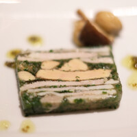 ビストロ ボンファム - ランチコース 4000円 のフランス産鴨のフォアグラのテリーヌ