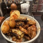 環七ラーメン 周麺 - 自作の焼鳥丼