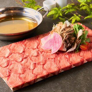 Onza's Meat Dishes are served with carefully selected Sendai beef.