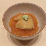 佐たけ - 鱒子と紫海胆の小丼
