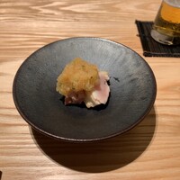 焼鳥 まこ - 押岡地鶏のタタキ